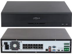 NVR4816-16P-EI - Rejestrator IP 16 kanałowy, do 16Mpx, 8xHDD, 1xRS-232, 1xRS-485, 16xPoE, H.265+, Ai - DAHUA | NVR4816-16P-EI