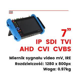 CS-H7F-70HQ - Wielofunkcyjny tester kamer CCTV z 7" ekranem dotykowym - ALIQUAM | CS-H7F-70HQ