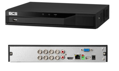 BCS-L-XVR0801-V - Rejestrator 8-kanałowy, 5w1, do 5Mpx, 1x HDD  - BCS Line | 5904890700062