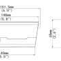 BCS-P-102WSA - BCS POINT - Kamera typu BOX 2.0 Mpix IP microSD WDR - BCS - wymiary