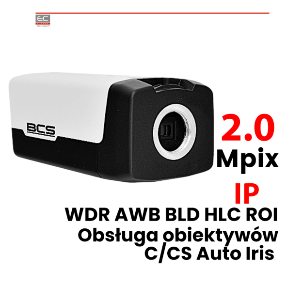 BCS-P-102WSA-II - Kamera BOX IP 2.0 Mpix, WDR, MicroSD - BCS POINT | BCS-P-102WSA-II