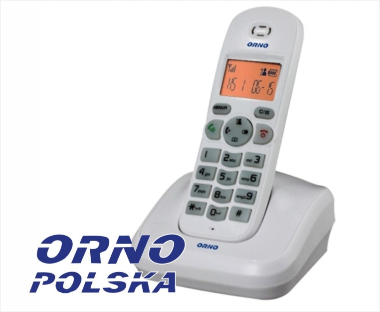 OR-DOM-CL-910UD/W - Słuchawka z bazą, biała - Orno