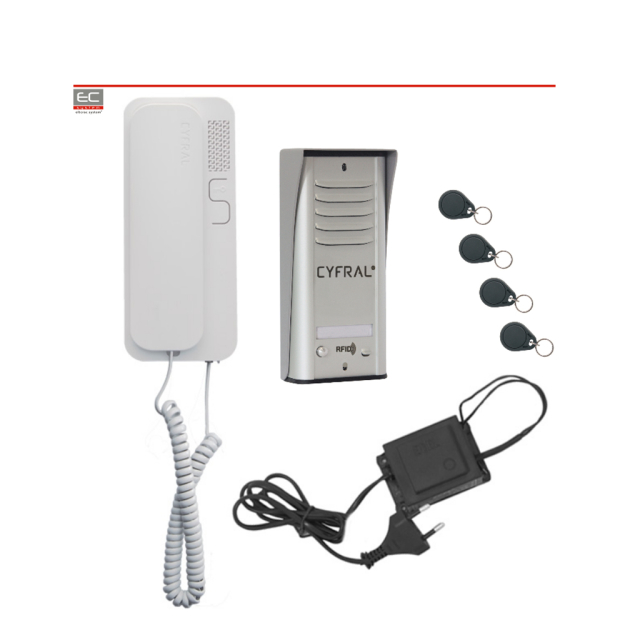 COSMO R1 - Zestaw domofonowy z czytnikiem breloków RFID - CYFRAL | COSMO R1