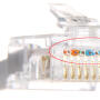 Wtyk RJ45T kat. 5e, zaciskany, przelotowy - Aliquam