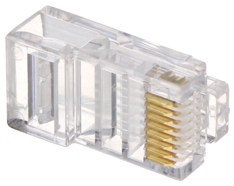 Wtyk RJ45T kat. 5e, zaciskany, przelotowy - Aliquam