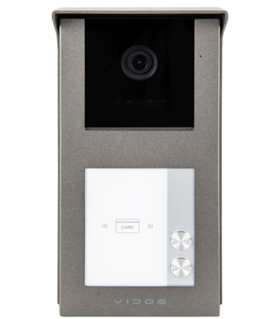 S201-2 - Stacja bramowa do wideodomofonu IP, 2-żyłowa, Full HD, RFID, IR, IP54  - Vidos | S201-2