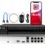 Zestaw do Monitoringu IP 4Mpx , 8 Kamer IP, Rejestrator 8ch PoE - HiLook by Hikvision | IPCAM-T4-P + NVR-8CH-4MP/8P