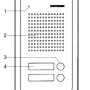 DR-2A2N - Stacja bramowa dwuprzyciskowa - Commax - 2