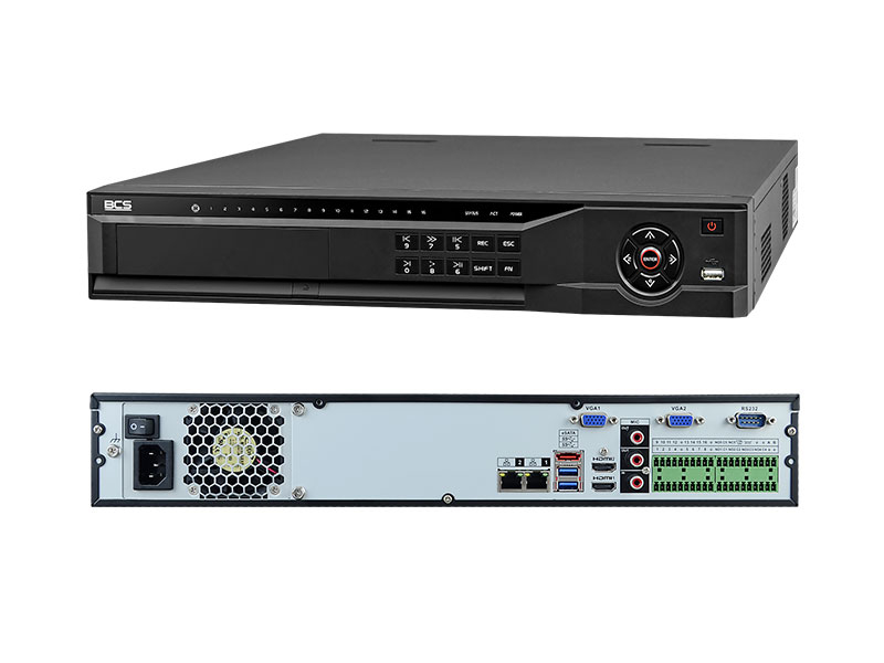 BCS-NVR1604-4K-III - Rejestrator IP 16-kanałowy, do 12Mpx, 4K, 4x HDD - BCS Line | BCS-NVR1604-4K-III
