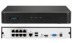 NVR-108E2-P8 - Rejestrator IP 8-kanałowy, PoE, 8Mpx, 4K, 1x HDD - Uniarch By Uniview | NVR-108E2-P8