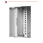 Szafa RACK wisząca, 19'', 4U, 450mm, pełne drzwi - STALFLEX - 7