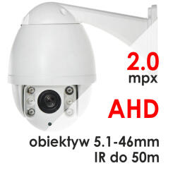 LUMENA-12AH1-55 - Kamera szybkoobrotowa 1080P AHD 5.1-46mm IR 50m | LUMENA-12AH1-55
