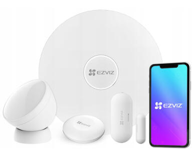 B1 - Zestaw Smart Home Zigbee; Centrala A3, Czujka PIR, Czujka otwarcia, Przycisk - EZVIZ | 6941545607931