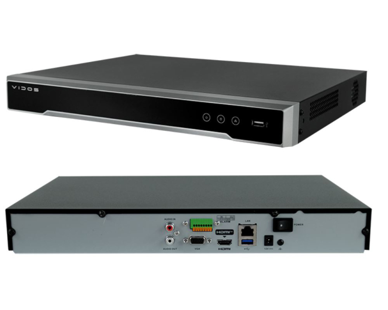 NVR-H2082 - Rejestrator 8-kanałowy IP, H265+, 4K - Vidos | 5907281209014