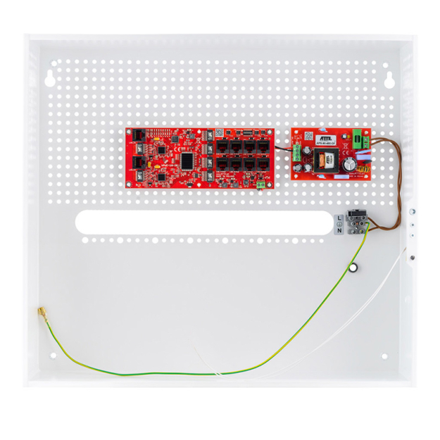 IP‑8‑20‑H - Zestaw niebuforowy do 8 kamer IP, switch PoE z zasilaczem w obudowie - ATTE | 5902143690436