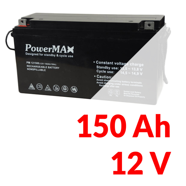 PM 121500 - Akumulator PowerMAX 150Ah 12V - MaxBat | PM 121500