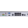 BCS-P-NVR0801-4K-8P - Rejestrator 8 kanałowy PoE, 12Mpix, 4K, 1HDD, 64Mb/s, Onvif, H.265 - BCS POINT