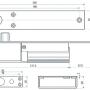 SBL12RM - Elektrorygiel 12V DC z zamkiem solenoidowym o wytrzymałości do 800kg - Hartte