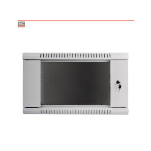 Szafa RACK wisząca serwerowa 19" 6U/600 Drzwi szklane - szkło hartowane - ALIQUAM | 19" 6U/600 szkło NMR