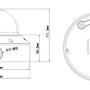 BCS-P-244R3WLSA - BCS POINT - Kamera kopułkowa 4.0 Mpix IP 2.8-10mm IR 30m microSD WDR - BCS - wymiary