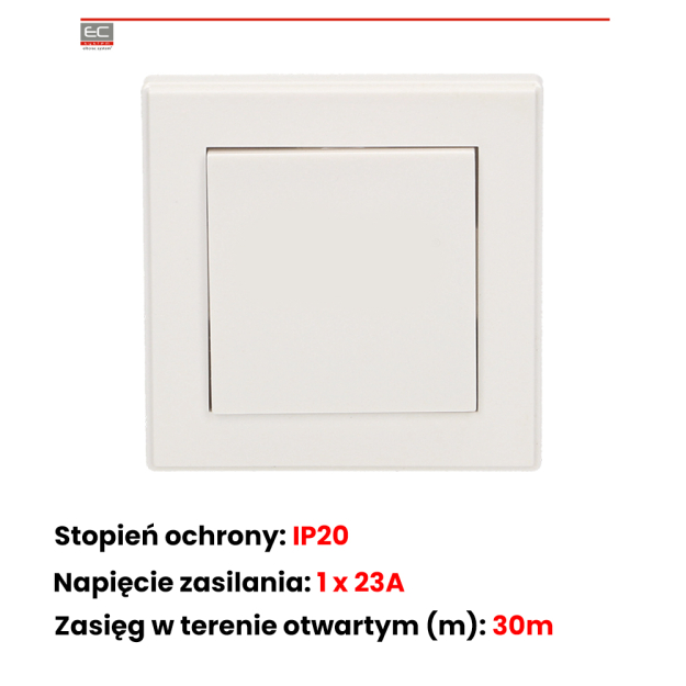 OR-SH-1710 - Włącznik pojedyńczy natynkowy, sterowany bezprzewodowo - ORNO