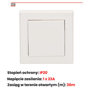 OR-SH-1710 - Włącznik pojedyńczy natynkowy, sterowany bezprzewodowo - ORNO