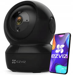 C6N BLACK - Kamera wewnętrzna obrotowa  WiFi, 2Mpx, IR10m, Smart tracking - EZVIZ | C6N BLACK