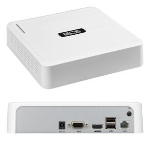 BCS-B-SNVR0801 - Rejestrator IP 8-kanałowy, 4Mpx, H.265 - BCS Basic | BCS-B-SNVR0801