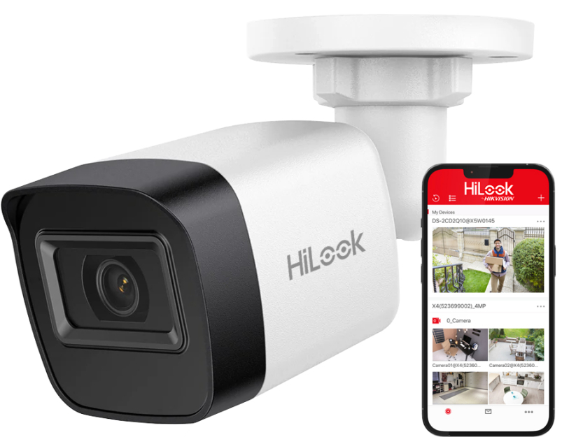 IPC-B141H-C - Kamera tubowa IP 4Mpx, 2.8mm, IR20m, PoE - HiLook by Hikvision | 5906667305852