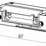 XS12R - Elektrozaczep rewersyjny symetryczny 12VDC - Hartte