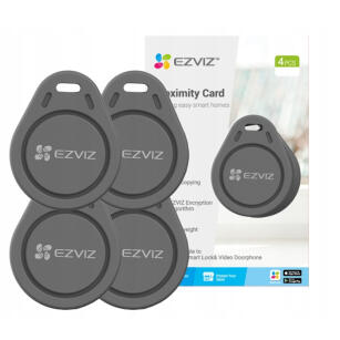 CS-DL-IC-CPU-R200-G - Breloki zbliżeniowe do wideodomofonu HP7, 4szt  - Ezviz | CS-DL-IC-CPU-R200-G