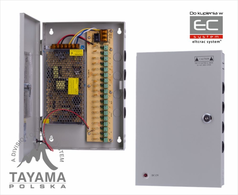 OV-BR18-15A - zasilacz impulsowy 12V/15A do CCTV - Tayama