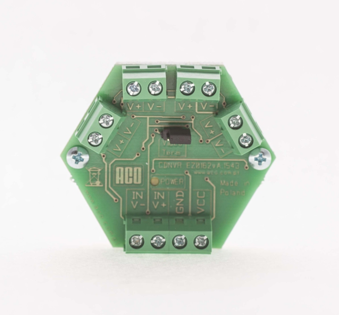 CDNVRau4-60 - Rozgałęźnik aktywny, uniwersalny, 4 wyjściowy, bez obudowy, do puszki elektrycznej fi60 - ACO | CDNVRau4-60