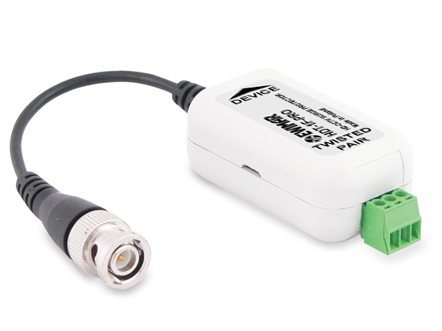 HDT-1F-PRO - 1-kanałowe zabezpieczenie przeciwprzepięciowe Videoz transformatorem na skrętkę - AHD, CVI, TVI - EWIMAR | HDT-1F-PRO