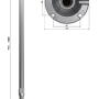 UT-612 - Teleskopowy uchwyt do kamer CCTV z aluminium (BR-60X120) 0,71-1,22m - Delta