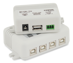 MUSB-4/1 So - Aktywny przedłużacz myszy USB z separowanym odbiornikiem - EWIMAR | MUSB-4/1 