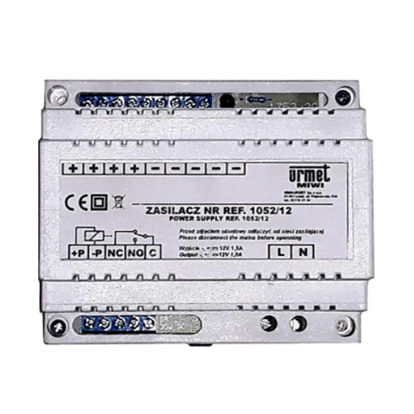 1052/12 - Zasilacz KD 12VDC - Miwi-Urmet | 1052/12