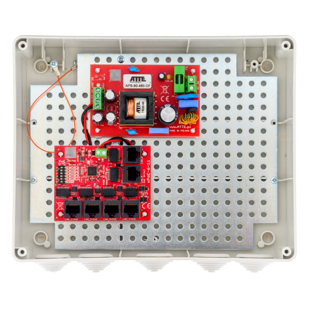 IP-5-11-L3 - Switch PoE 5 portów (5xPoE + 1 Uplink) - ATTE | IP-5-11-L3