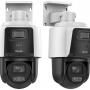 PTZ-D4-PRO - Kamera obrotowa IP TandemVu 4Mpx+4Mpx, 2.8mm / 2.8-12mm, Smart Hybrid Light, DarkFighter - HiLook By Hikvision