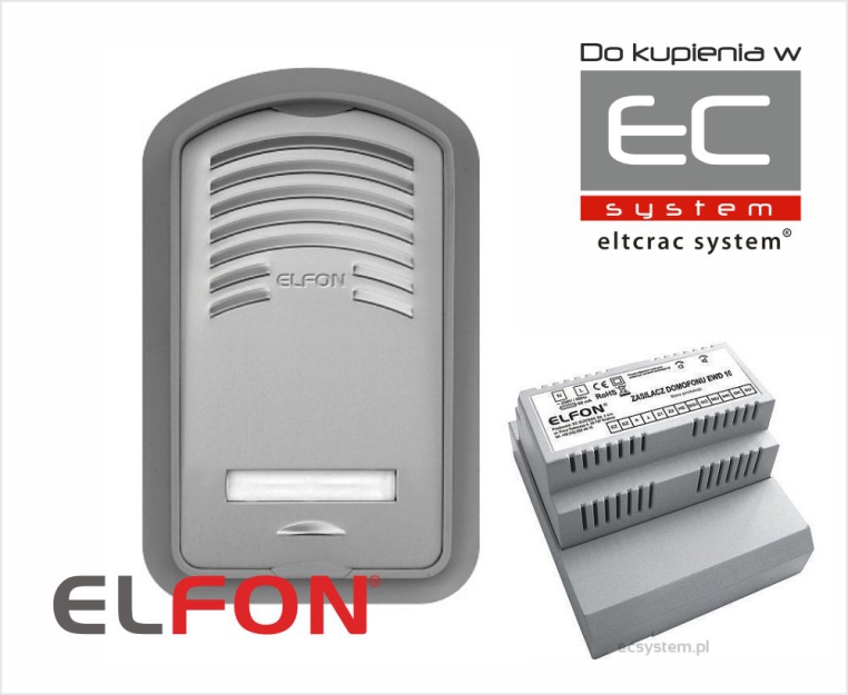 Z1 Zestaw domofonowy podstawowy z zasilaczem - Elfon | 5905668410336