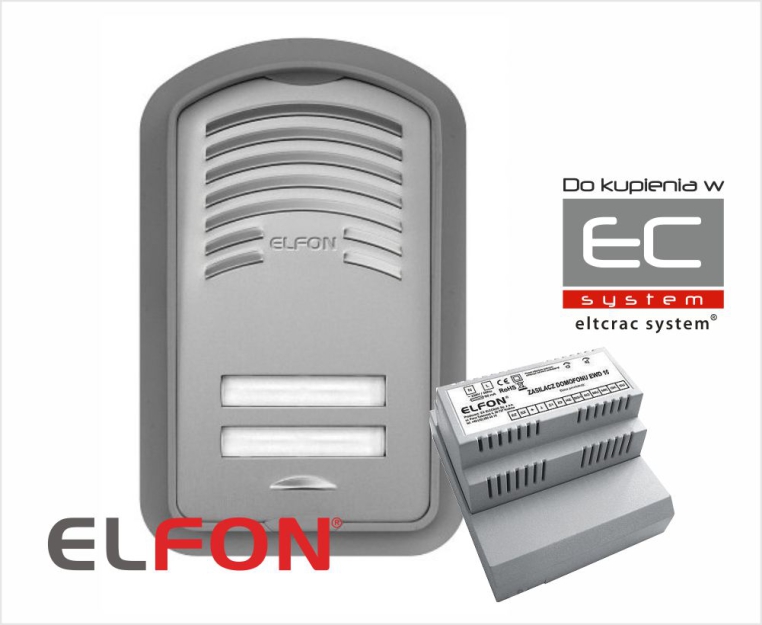 Z2 Zestaw domofonowy podstawowy z zasilaczem - Elfon | 5905668410411