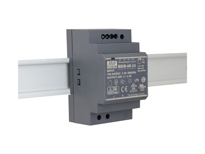 HDR-100-15 - Zasilacz na szynę DIN 15V, 7.1A, zabezpieczenia SCP, OLP, OVP - MEAN WELL | HDR-100-15