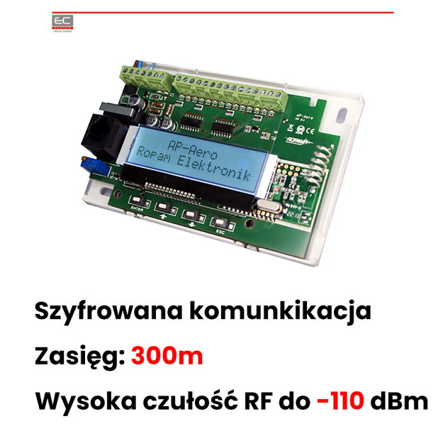 AP-Aero - Kontroler, punkt dostępowy dwukierunkowego systemu bezprzewodowego - ROPAM | AP-Aero