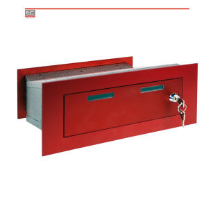 Skrzynka na listy koloru bordowego | Skrzynka na listy koloru bordowego