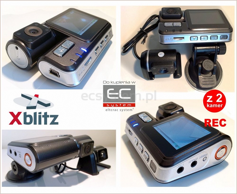 Xblitz DUAL FULL HD – równoczesne nagrywanie z 2 kamer