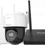 WIFIKIT-BP4-4CH - Zestaw do monitoringu WiFi EasyLink, 2x Kamera 4Mpx, Rejestrator NVS - HiLook by Hikvision | WIFIKIT-BP4-4CH