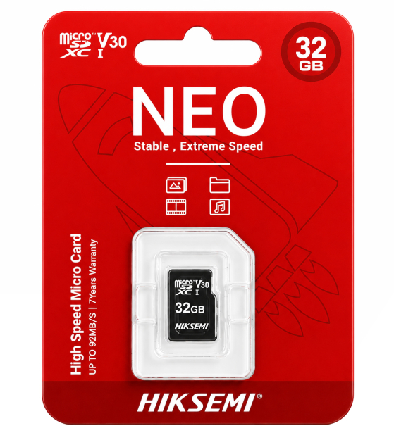HS-TF-C1/32 - Karta pamięci microSD 32GB, 92Mb/s - HikSemi by Hikvision | HS-TF-C1/32