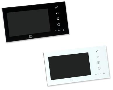 MPRO 7 BK/WH - Familio PRO Szklany wideomonitor cyfrowy, dotykowy, kolorowy czarny lub biały - ACO | MPRO 7 BK/WH