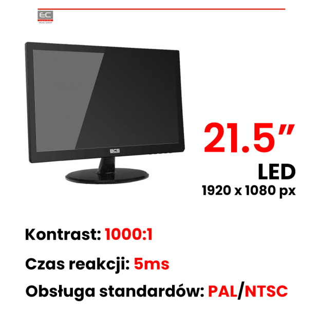 BCS-M2202 - Monitor przemysłowy LED 22