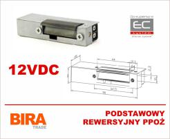 ELP-009 - Elektrozaczep 12VDC podstawowy rewersyjny ppoż - Biratronik | ELP-009